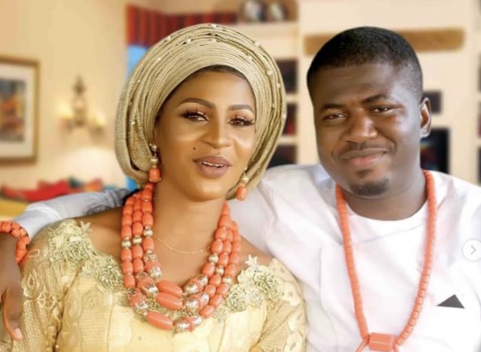 Immaculate Okochu and her fiance Etomi