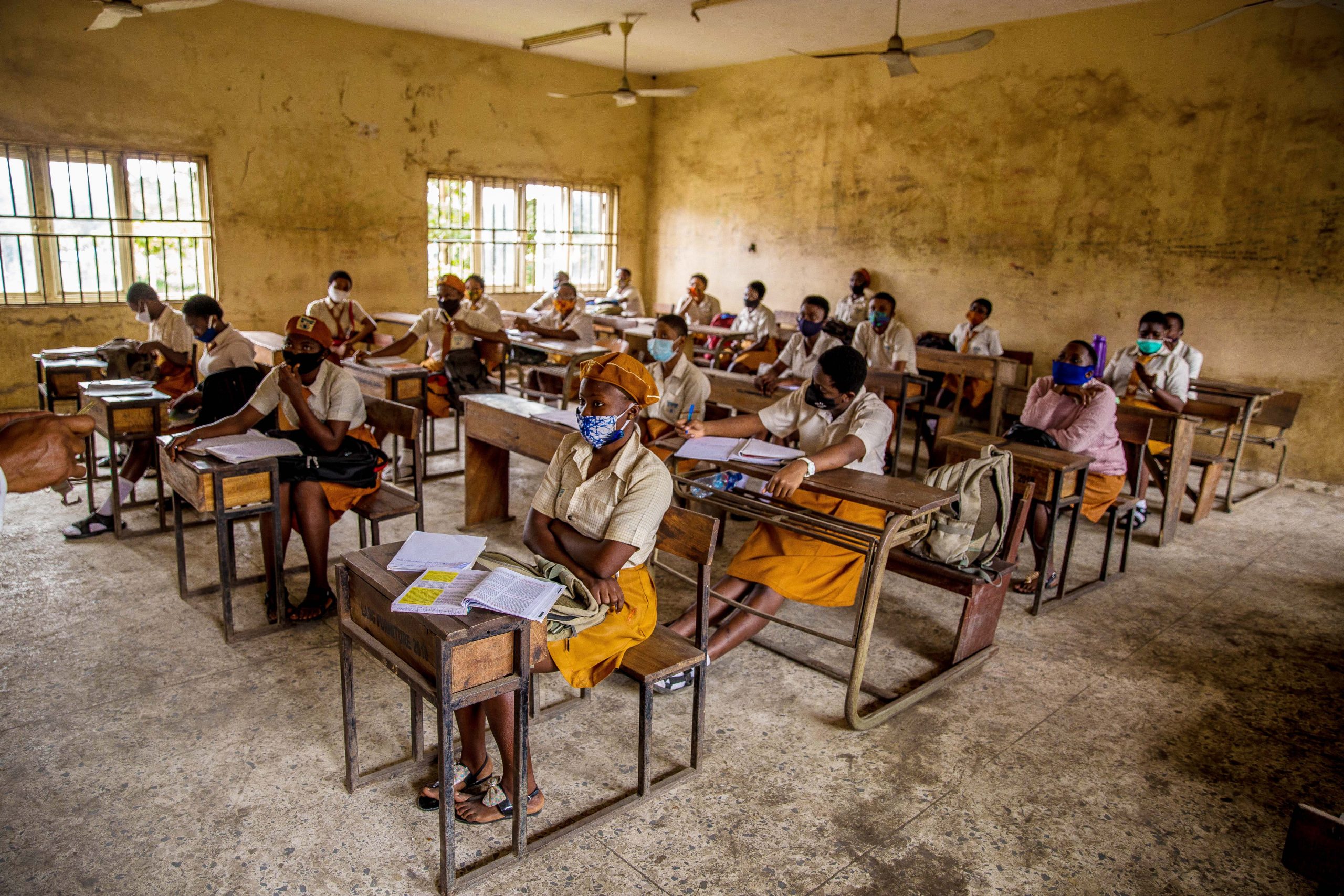 Most final year students returned to class in Lagos, earlier today