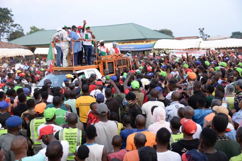 Obaseki and PDP rally1