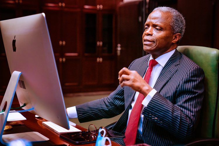 Osinbajo participating at the virtual conference of NBA on Thursday