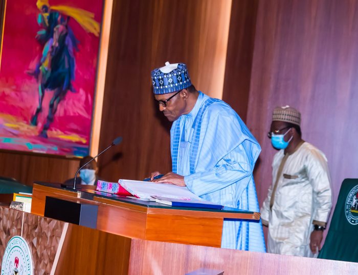 PRESIDENT BUHARI SWEARS-IN FED PERM SEC 0A