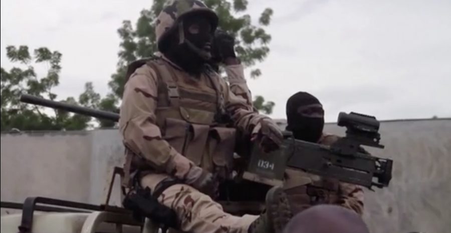 Soldiers on the streets of Bamako Mali