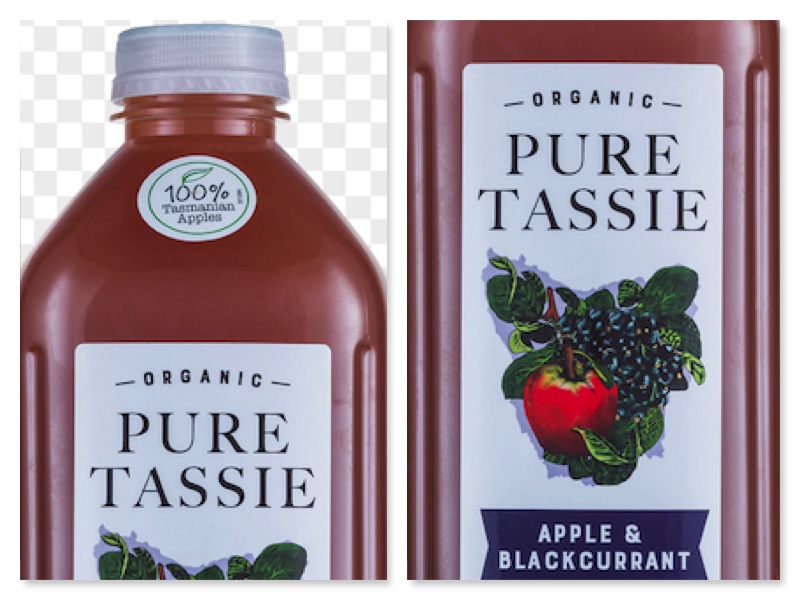 The Tassie Apple and Blackcurrant juice from Australia