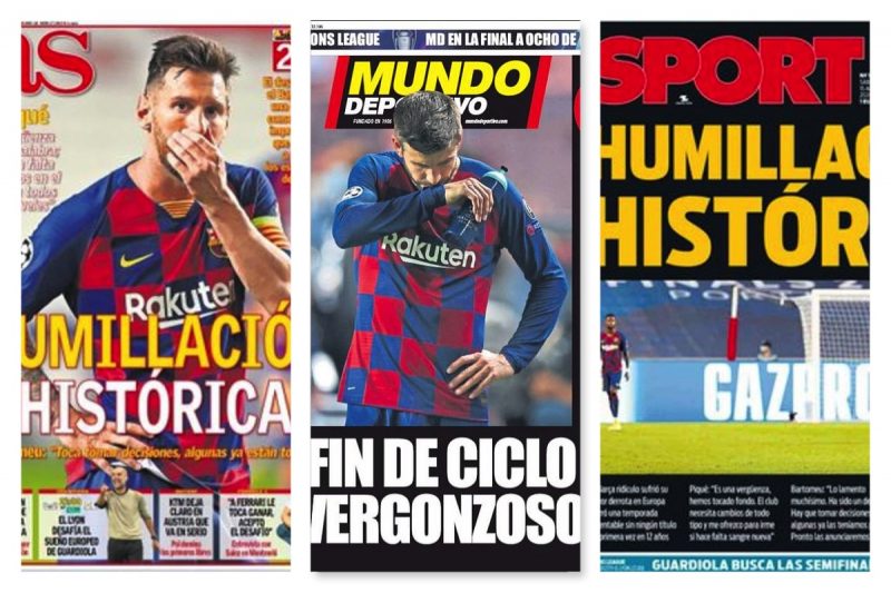 The headlines in Spain on Saturday