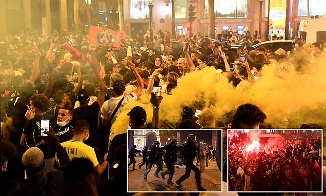 The riotous scenes in Paris after Bayern won the Champions League