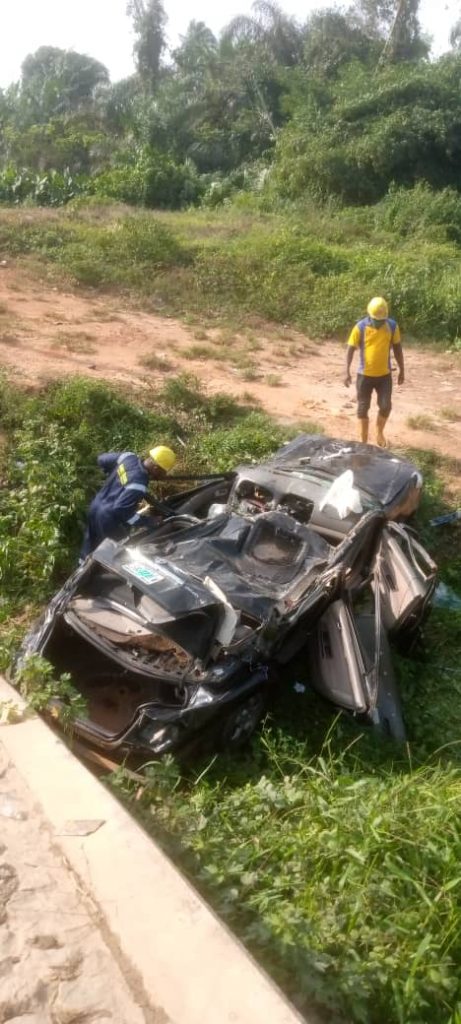 Toyota Camry that killed four people on Lekki-Epe Road