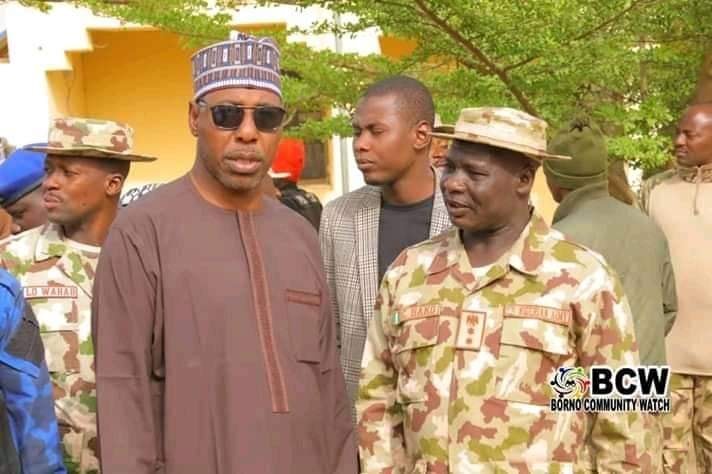 Governor Zulum and the late Colonel Bako