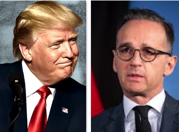 Heiko Mass, right with ‘Unscrupulous’ Trump