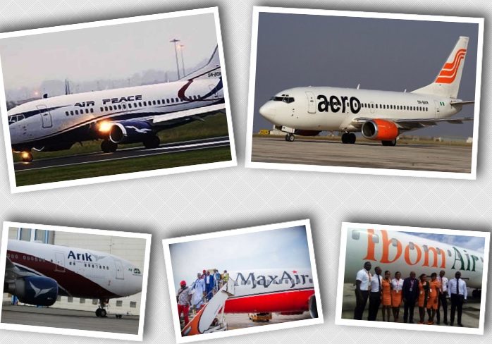 Some of Nigeria’s domestic airlines
