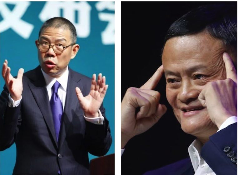 Water tycoon Zhong Shanshan and Jack Ma
