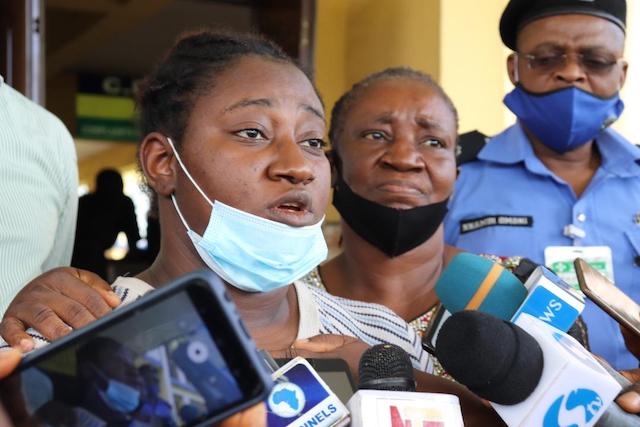 Paulette Bisola Ajayi at the Rivers Police Headquarters on Thursday