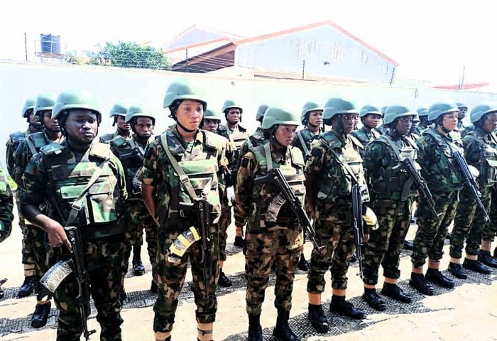 The all female military squad posted to Anambra state