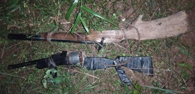 The locally made guns recovered from the alleged kidnappers