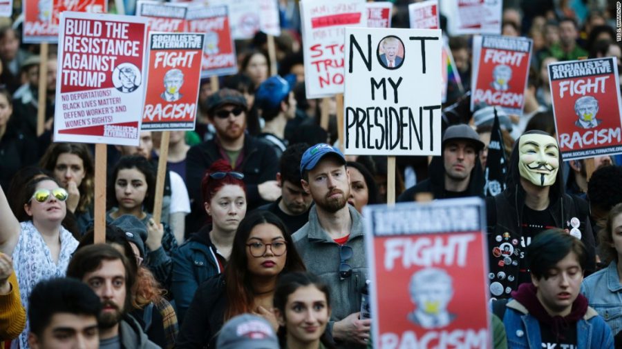 The protest against Trump in 2016. Now they want to stop him from executing electoral coup