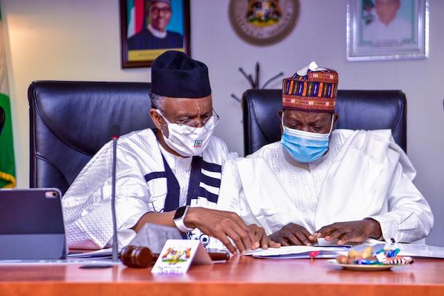 El-Rufai and Lalong at the meeting of Northern Governors Forum
