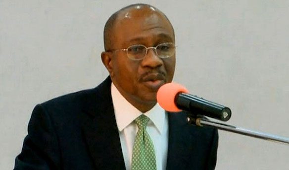 CBN governor Godwin Emefiele: dollar reserve plunges 