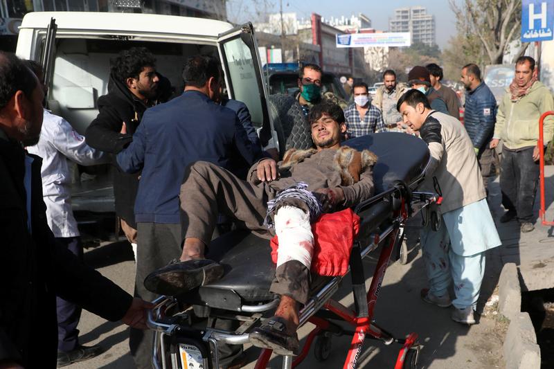 One of the wounded in the Kabul rocket attack
