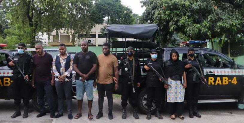 Some Nigerian fraudsters arrested in Bangladesh