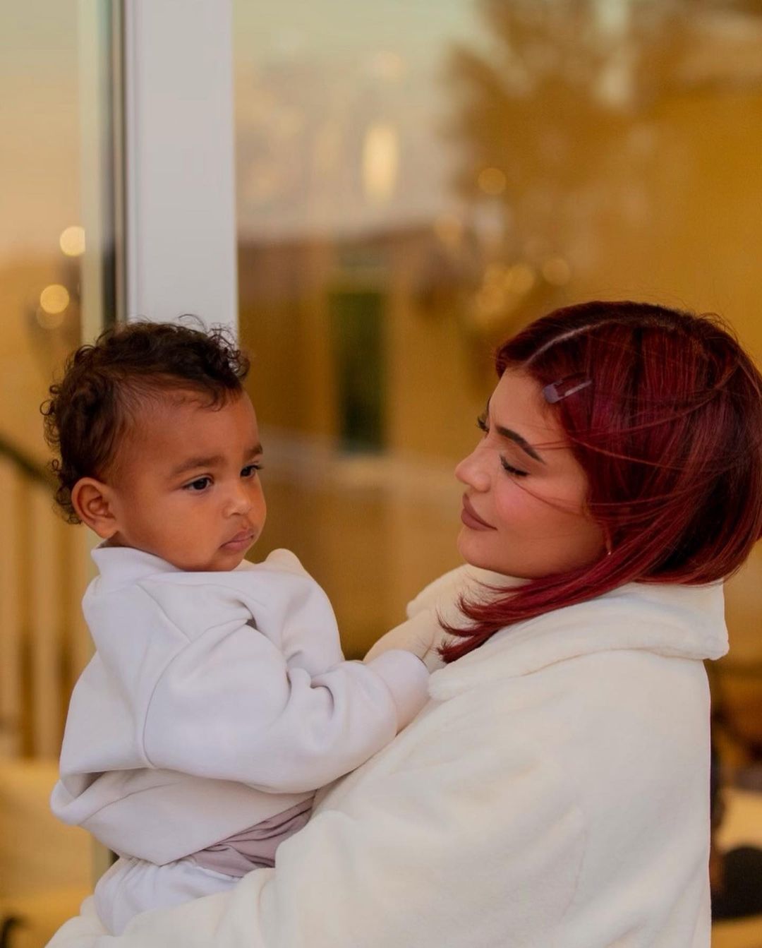 Kylie Jenner with her first daughter Stormi