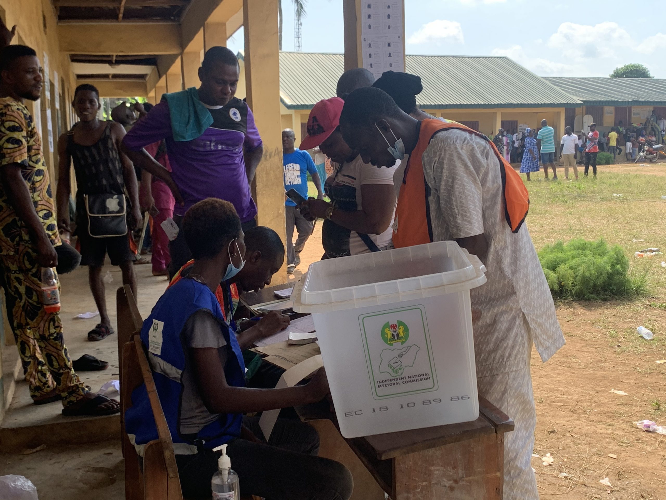 Counting of votes at Odomola Polling Unit at #LagosByeElections