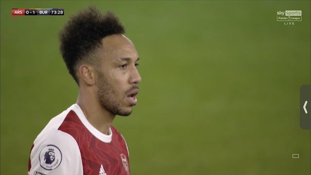 Aubameyang scores for Burnley