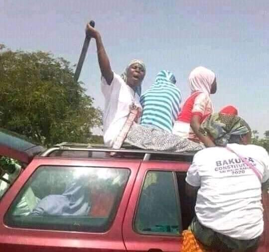 Bakura-by-election, campaigning with cutlass