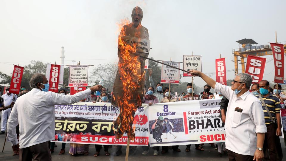 Farmers in India on Nationwide strike