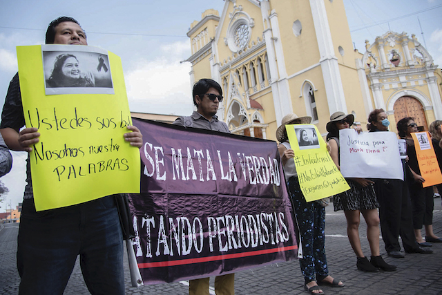 MEXICO-CRIME-MURDER-JOURNALIST-PROTETS