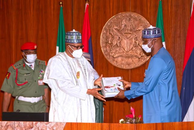 President Buhari receives the report of the PTF on COVID-19