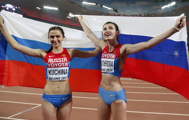 Some Russian athletes in Beijing
