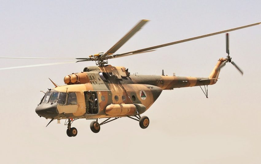 The Nigerian Air Force Mi-171E helicopter commissioned today