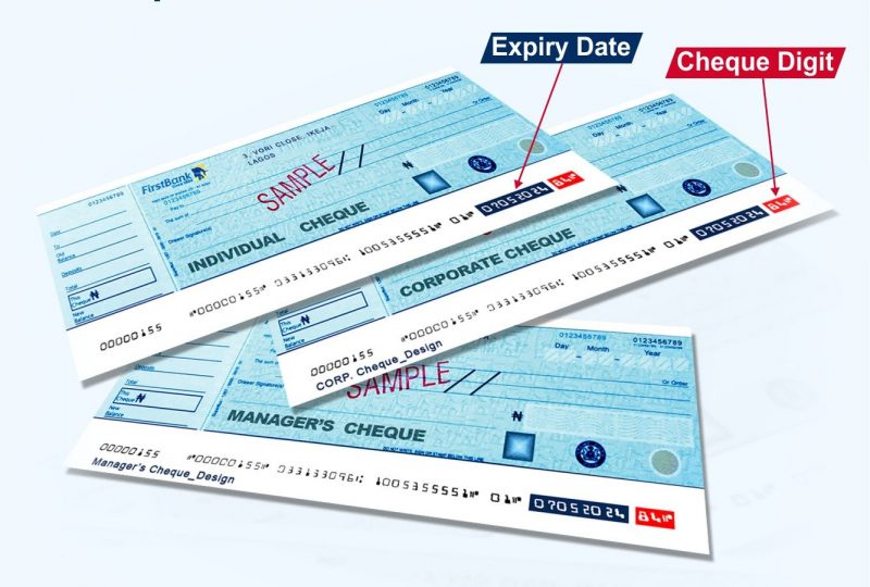 The new cheques