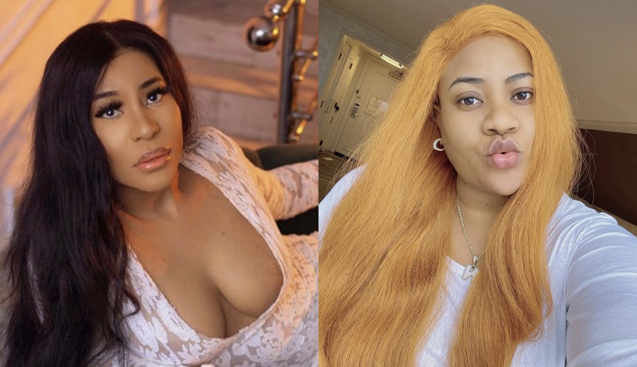 Nkechi Blessing Sunday shares raunchy photo with her nipple barely covered