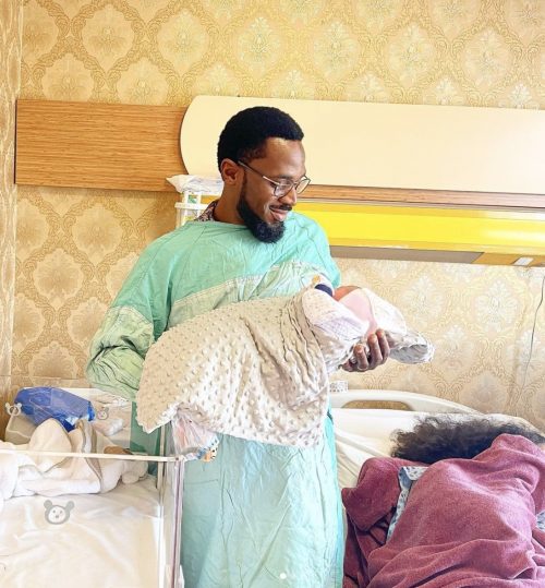 D’banj with the baby daughter