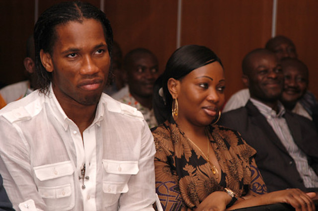 Drogba and Lalla Diakate