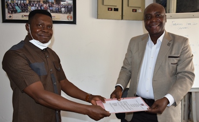 Handover from Ag Commandant to the new Commandant  EFCC Academy