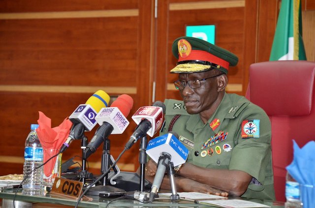 General Lucky  Irabor speaks on pirates 