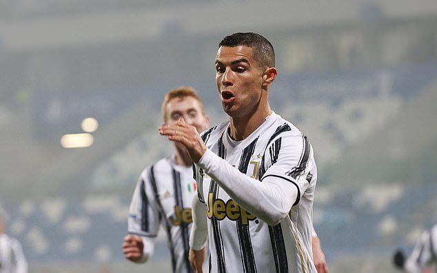 Ronaldo on Wednesday after scoring against Napoli