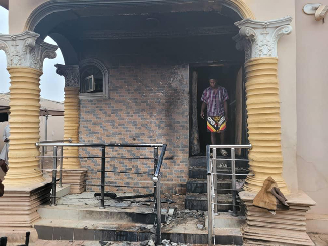 Sunday Igboho’s house burnt by hoodlums