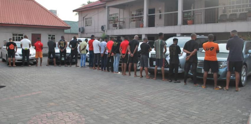 The 20 Yahoo Yahoo suspects arrested in Owerri