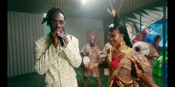 Burna Boy performs for 63rd Grammys