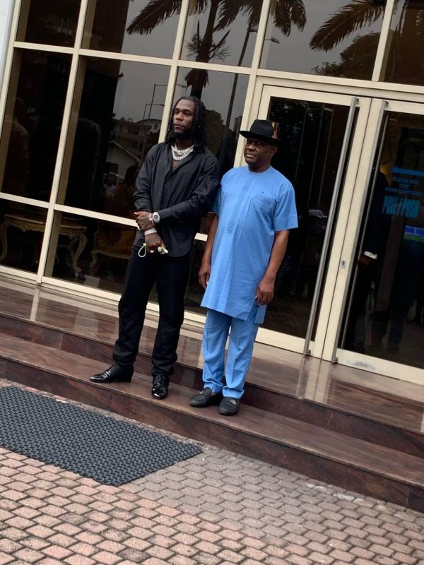 Burna Boy with Wike in Port Harcourt