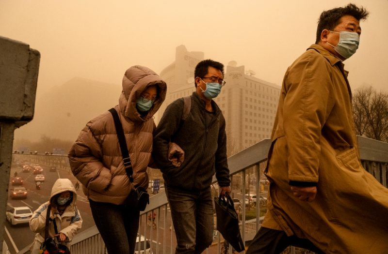 Hazardous sandstorm in Beijing