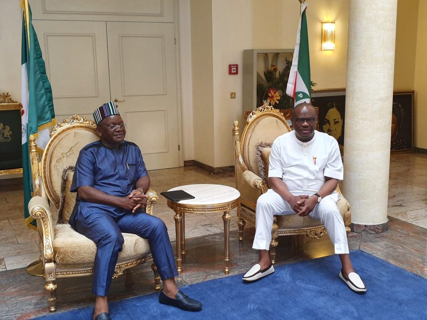 Governor Samuel Ortom and Nyesom Wike