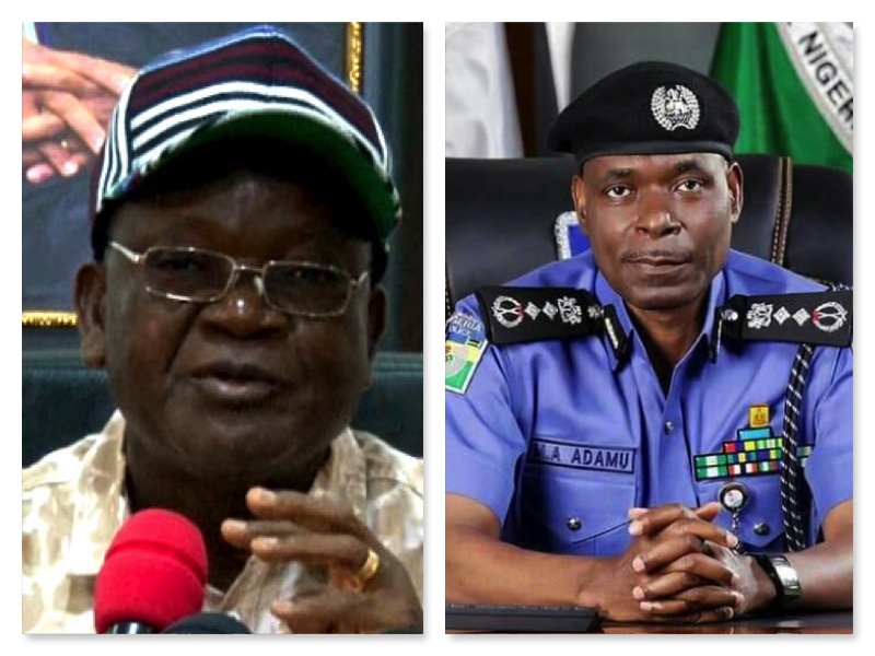 Samuel Ortom and IGP Mohammed Adamu