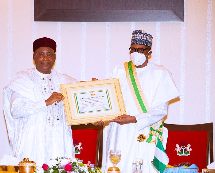 Buhari receives highest Niger Republic award