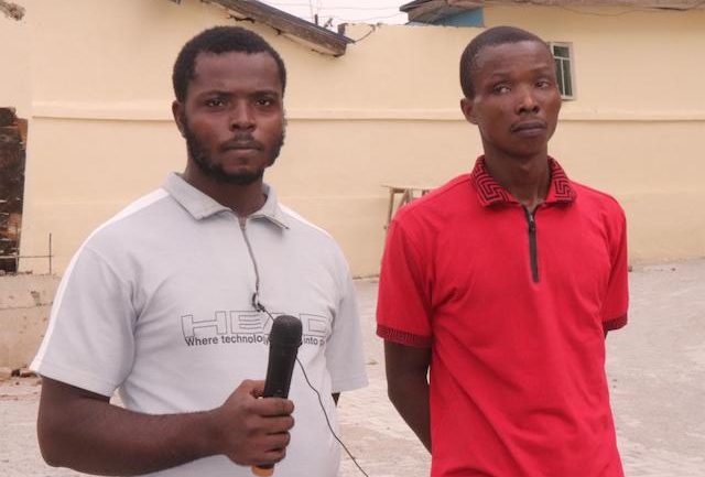 Ugochukwu Samuel a.k.a Biigy, left and Raphael Idang, right accused of attacking police 