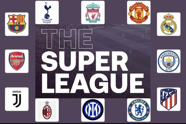 12 clubs in European Super League