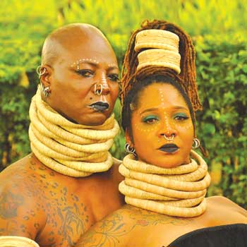 Charly Boy and wife