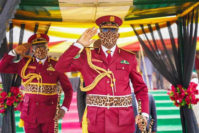 Governor Abiodun takes the salute